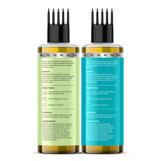 Argan Biotin & Rosemary Batana - Hair Oil Set of 2