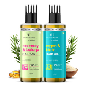 Argan Biotin & Rosemary Batana - Hair Oil Set of 2