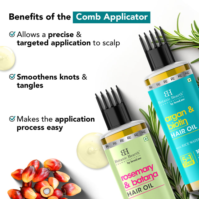 Argan Biotin & Rosemary Batana - Hair Oil Set of 2