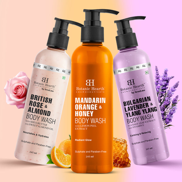 Skin Hydrating & Glow Boosting Body Wash Set (Pack of 3)