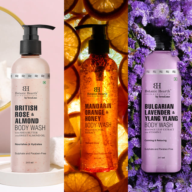 Skin Hydrating & Glow Boosting Body Wash Set (Pack of 3)