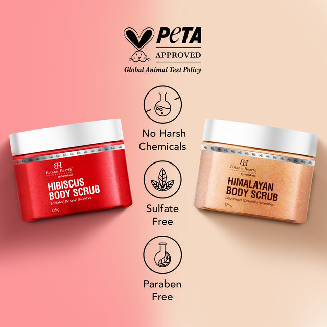 Deep Exfoliation Combo - Himalayan & Hibiscus Body Scrubs (Set of 2)