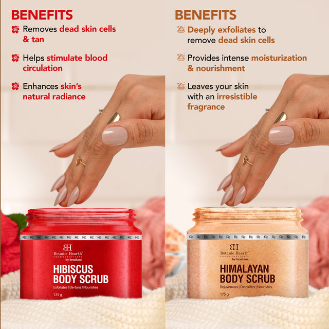 Deep Exfoliation Combo - Himalayan & Hibiscus Body Scrubs (Set of 2)