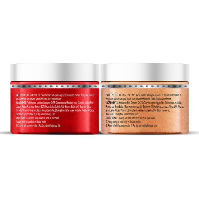 Deep Exfoliation Combo - Himalayan & Hibiscus Body Scrubs (Set of 2)