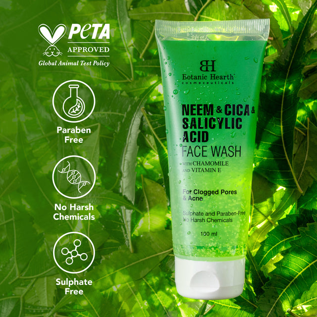 Neem, Cica & Salicylic Acid Face Wash, 100ml