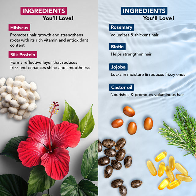 Pure Rosemary & Hibiscus Silk Protein - Hair Oil Set of 2