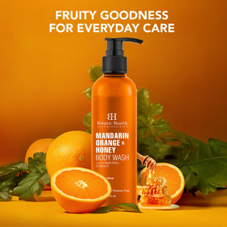 Botanic Hearth Citrus Burst Combo with Vitamin C Foaming Face Wash & Mandarin Orange & Honey Body Wash (Pack of 2)