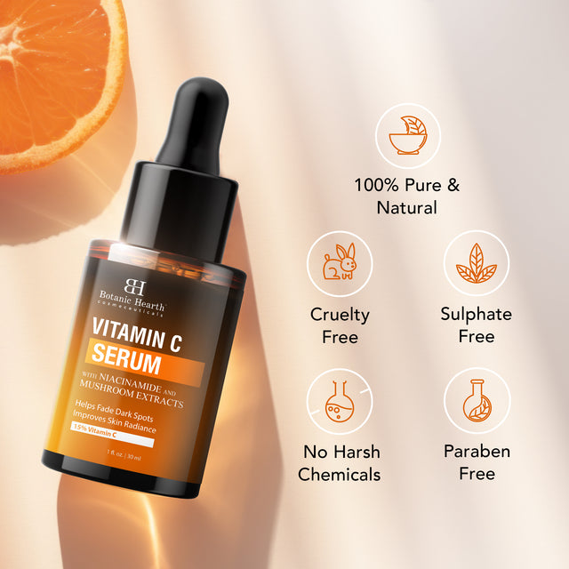 15% Vitamin C Face Serum with Niacinamide, Hyaluronic Acid & Vitamin E | 30 ml