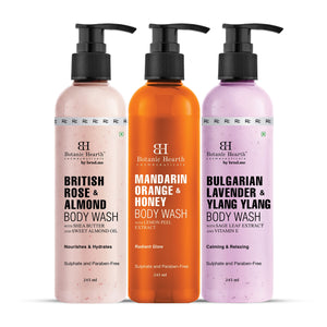 Skin Hydrating & Glow Boosting Body Wash Set (Pack of 3)