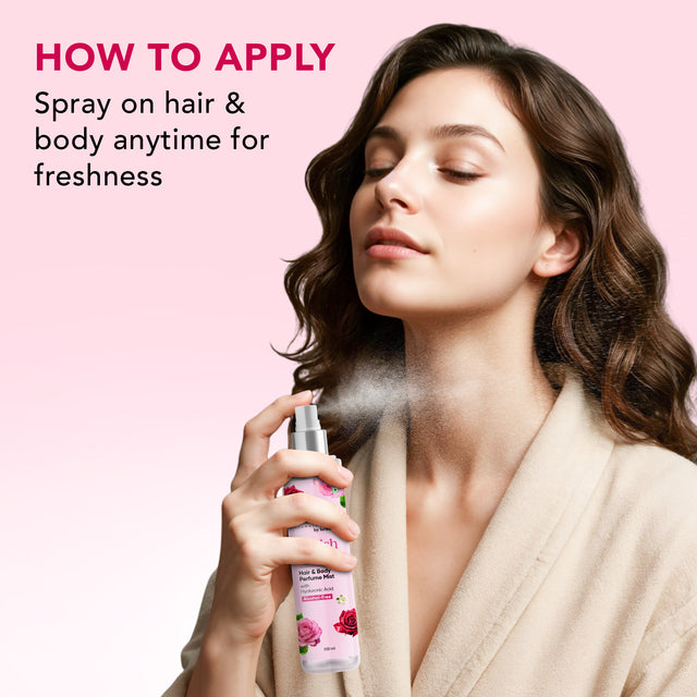 Botanic Hearth British Rose Hair and Body Perfume Mist 100ml 