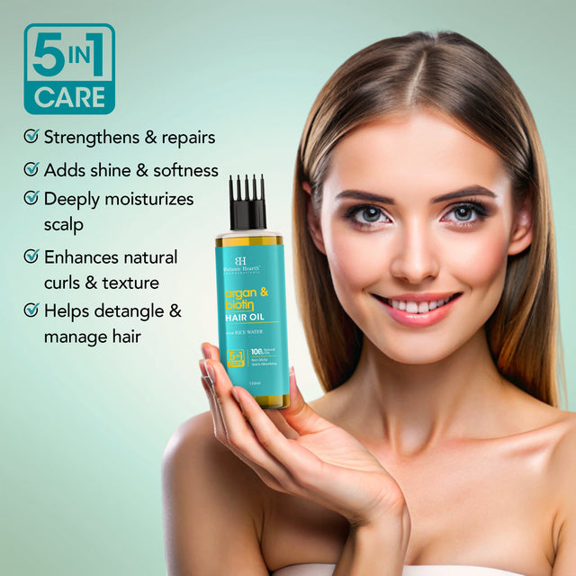 Argan & Biotin Hair Oil with Vitamin E - 150 ml