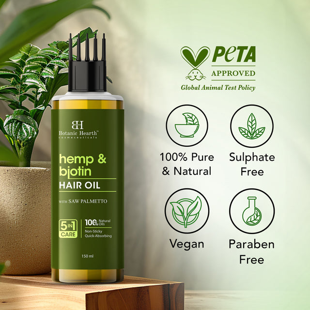 Hemp Biotin Grow & Strengthen Hair Oil - 150ml