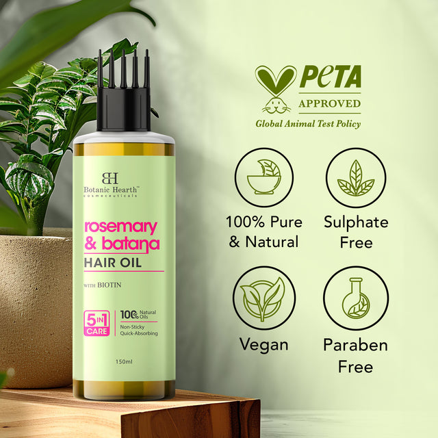 100% Pure Rosemary Batana Oil for Hair Growth - 150ml