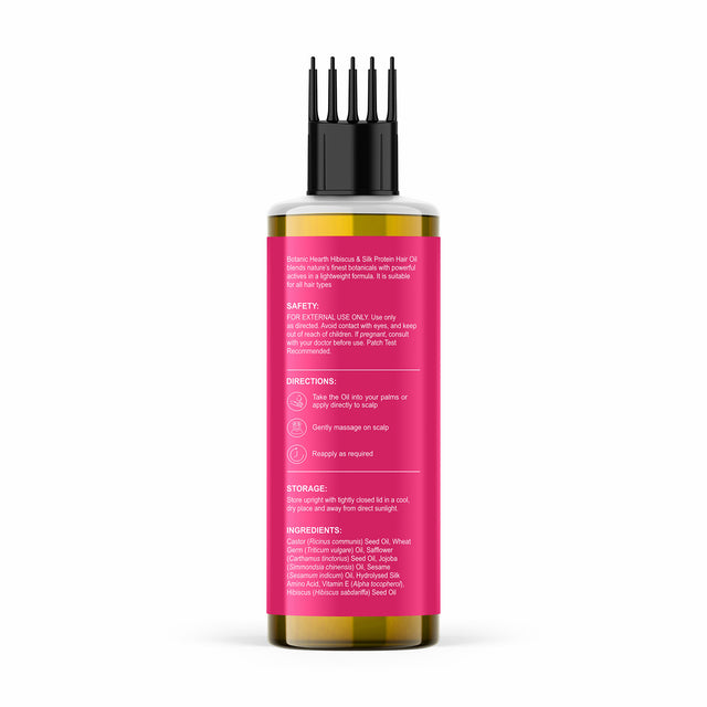 Hibiscus Silk Protein Oil for Hair Nourishment – 150ml