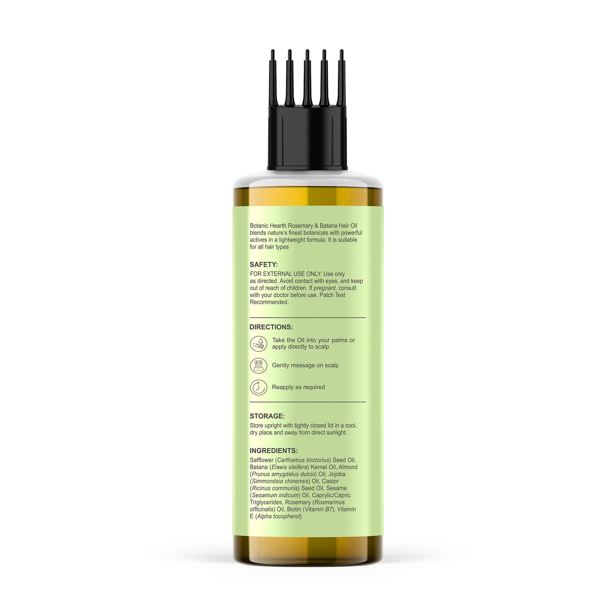 Rosmarin Haaröl Mit Batana Öl – 100% Natürlich, Fördert Haarwachstum, Gegen Haarausfall, 30 Ml (3er Set)