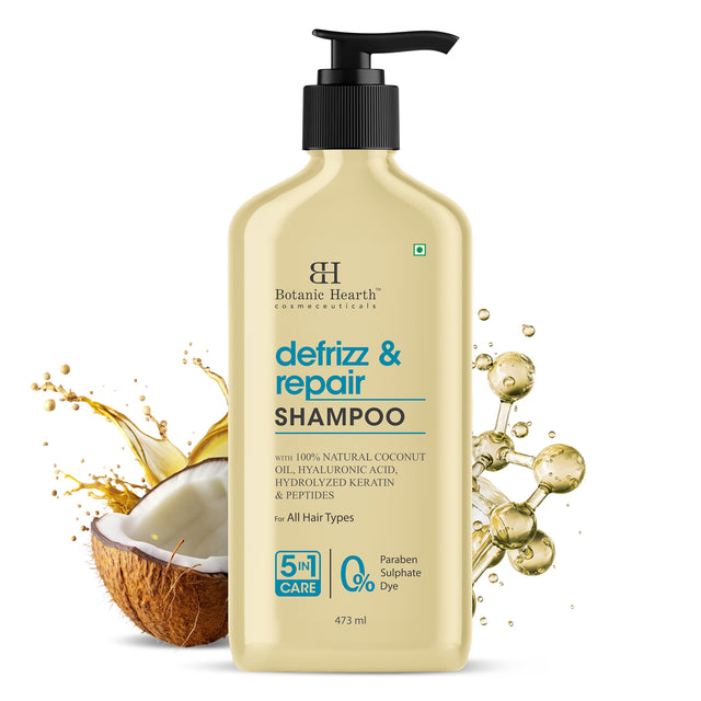 Defrizz & Repair Shampoo with Coconut Oil & Peptides