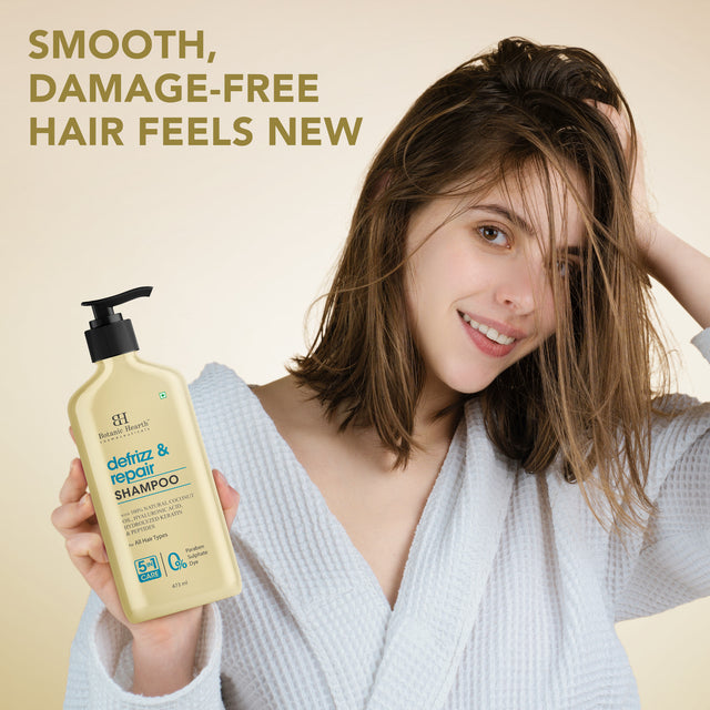 Defrizz & Repair Shampoo with Coconut Oil & Peptides