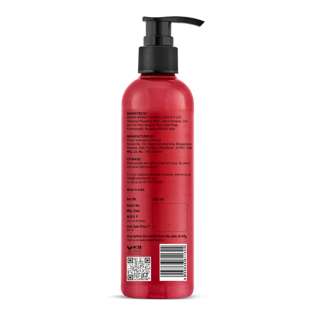 Botanic Hearth Garden Rose & Vitamin E Body Wash - 245ml - Moisturizing & Nourishing Formula - Gentle Cleanser