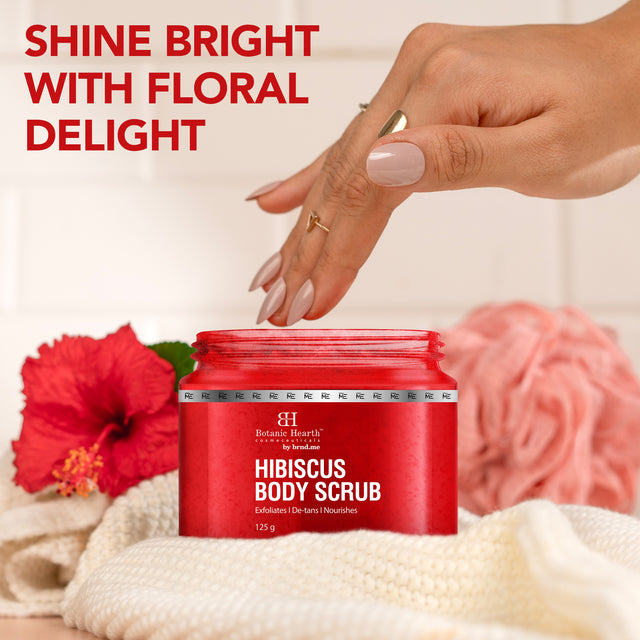 Hibiscus Body Scrub with Green Tea & AloeVera Extract