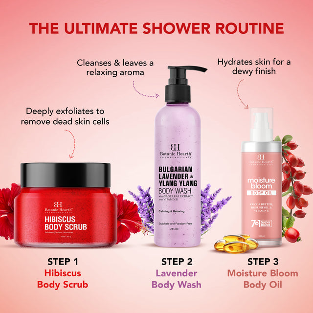 Hibiscus Body Scrub with Green Tea & AloeVera Extract