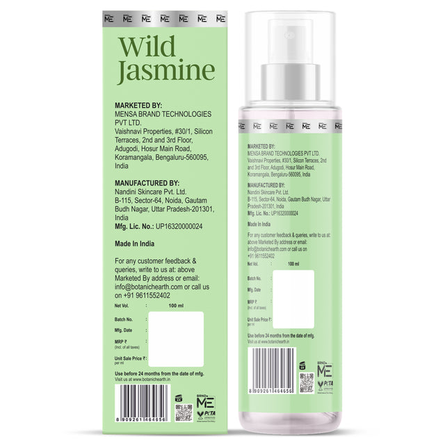 Botanic Hearth Wild Jasmine Hair and Body Perfume Mist 100ml 