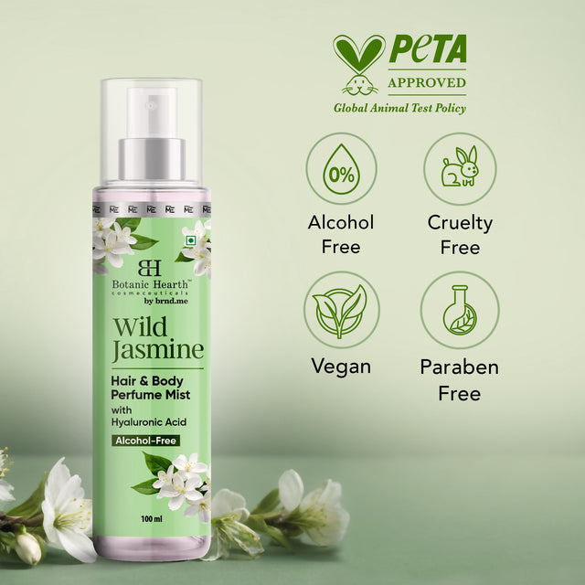 Botanic Hearth Wild Jasmine Hair and Body Perfume Mist 100ml 