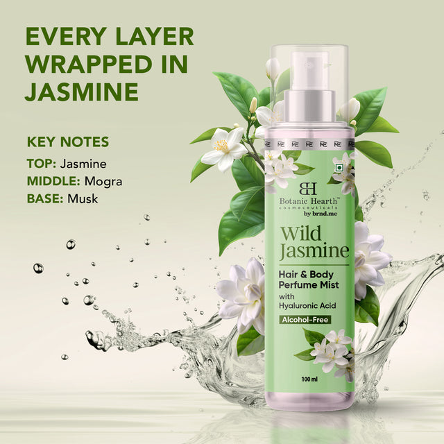 Botanic Hearth Wild Jasmine Hair and Body Perfume Mist 100ml 