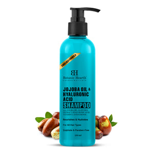 Botanic Hearth Jojoba & Hyaluronic Acid Shampoo with 100% Pure Jojoba Oil & Aloe Extracts 200 ml