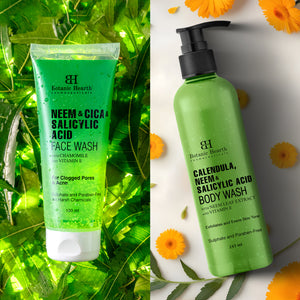 Neem & Salicylic Acid Bodywash & Facewash (Pack of 2)