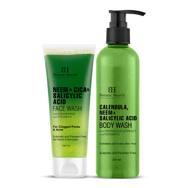 Neem & Salicylic Acid Bodywash & Facewash (Pack of 2)