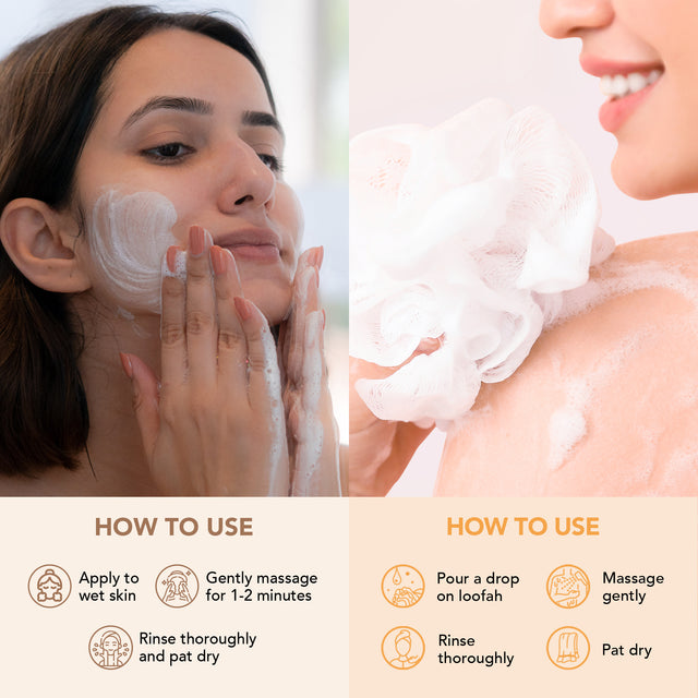 Oat & Niacinamide Bodywash - Facewash (Pack of 2)