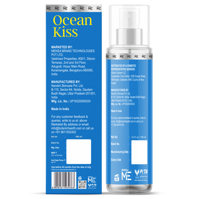 Botanic Hearth Ocean Kiss Hair and Body Perfume Mist 100ml 