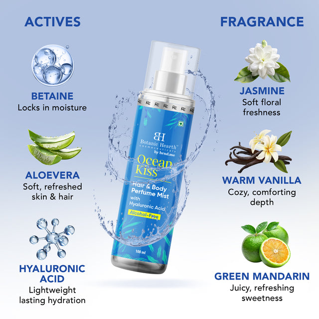Botanic Hearth Ocean Kiss Hair and Body Perfume Mist 100ml 
