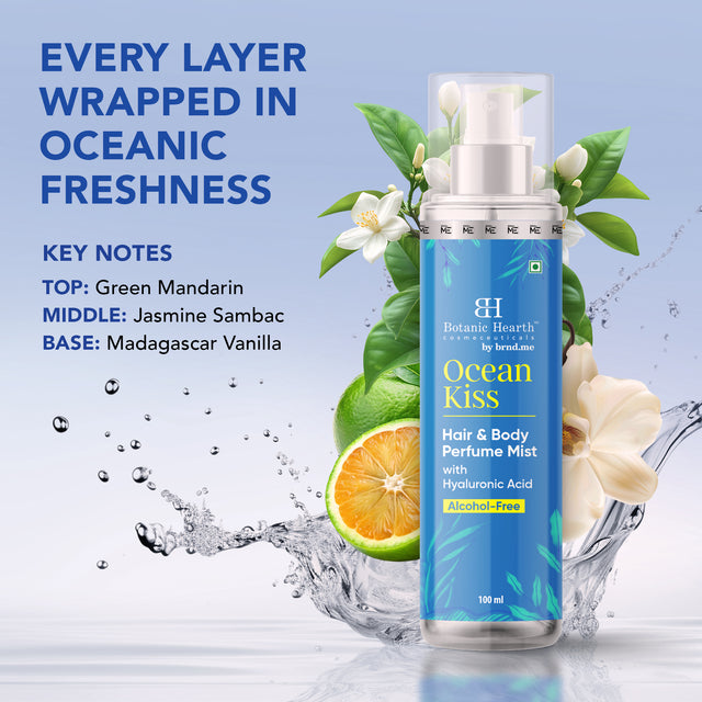 Botanic Hearth Ocean Kiss Hair and Body Perfume Mist 100ml 