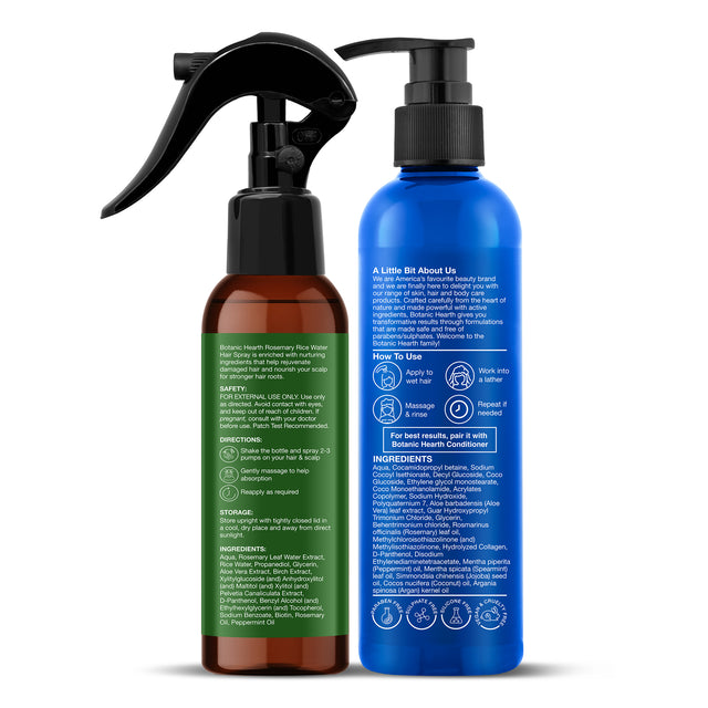 Rosemary Cleanse & Hydrate Shampoo - Spray Set