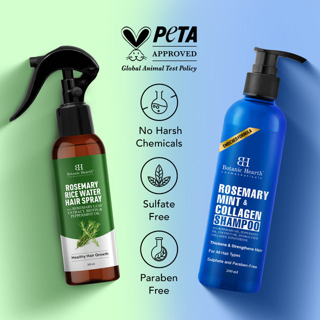 Rosemary Cleanse & Hydrate Shampoo - Spray Set