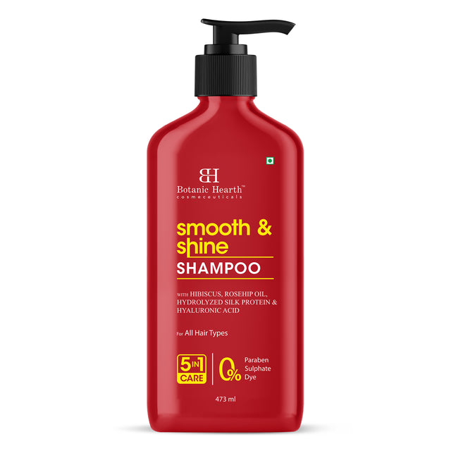 Smooth and Shine Shampoo with Hibiscus extract & Rosehip Oil