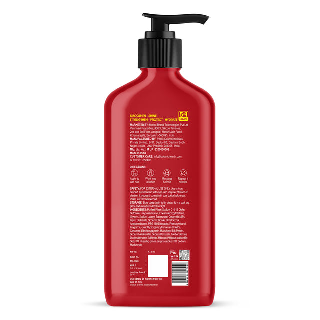 Smooth and Shine Shampoo with Hibiscus extract & Rosehip Oil