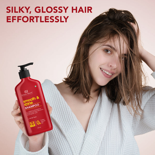 Smooth and Shine Shampoo with Hibiscus extract & Rosehip Oil