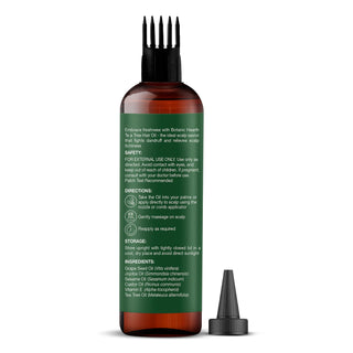 Botanic Hearth Tea Tree Oil for Hair | With Argan, Jojoba & Grapeseed Oils | 198 ML